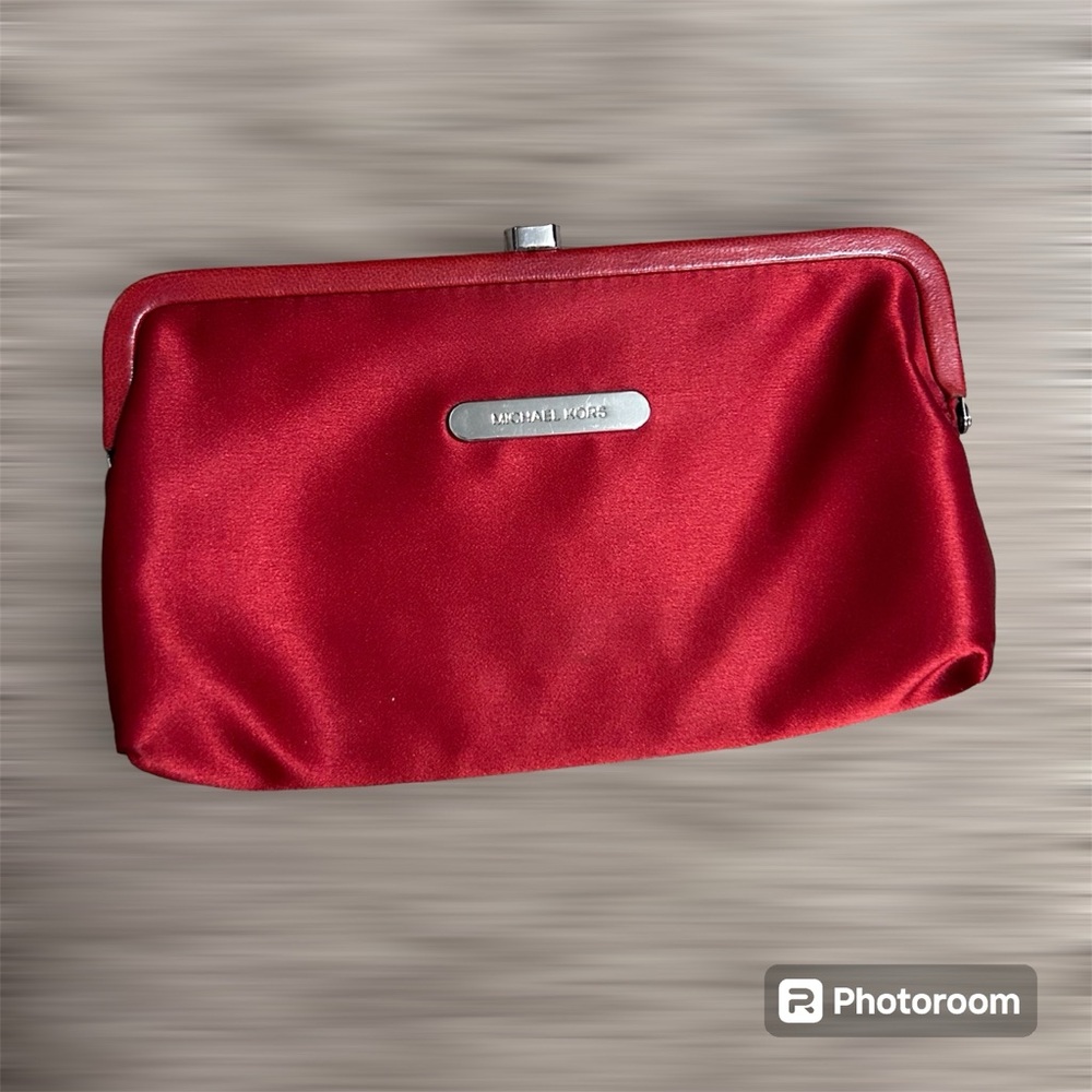 Michael Kors red clutch